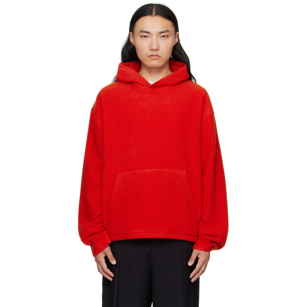  Rier Orange Fleece Hoodie 