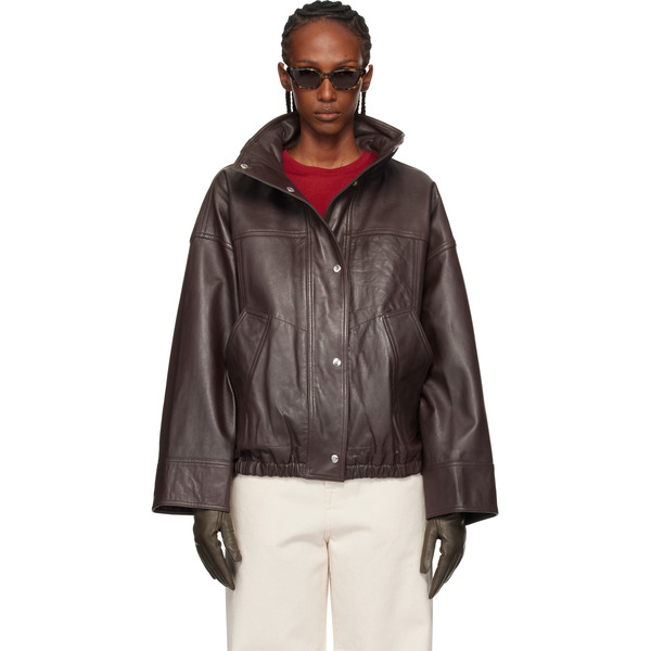  Róhe Brown Reinvented Leather Jacket 
