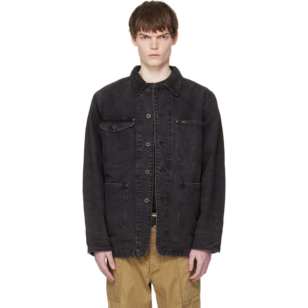  Rrl Black Lynn Denim Jacket 