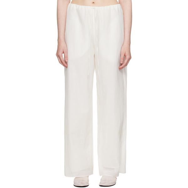  Ruohan White Rae Trousers 