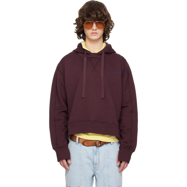  Sanderlak Burgundy Embroidered Logo Hoodie 
