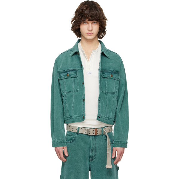  Sanderlak Green Faded Denim Jacket 