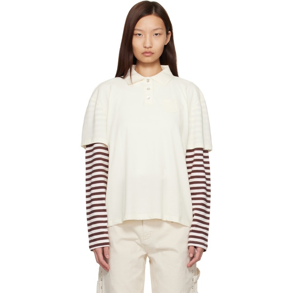  Sandy Liang Off-white Dew Polo 