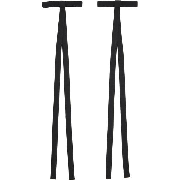  Sandy Liang Two-pack Black Recital Bows Hair Clips 