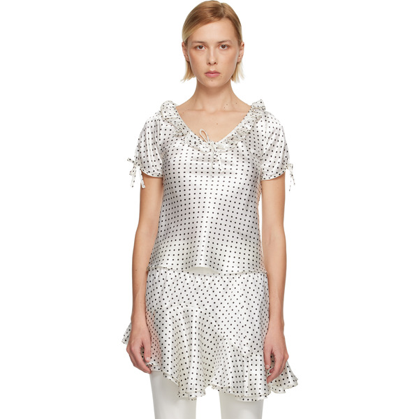  Sandy Liang White Nickie Blouse 
