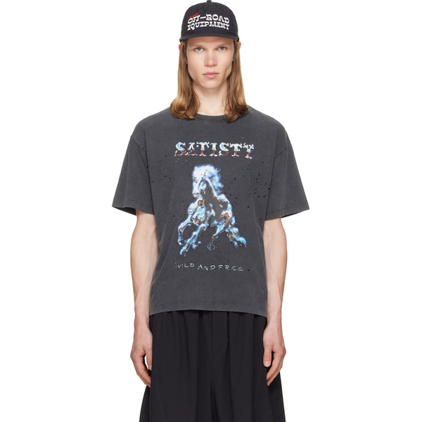  Satisfy Black Mothtech T-shirt 