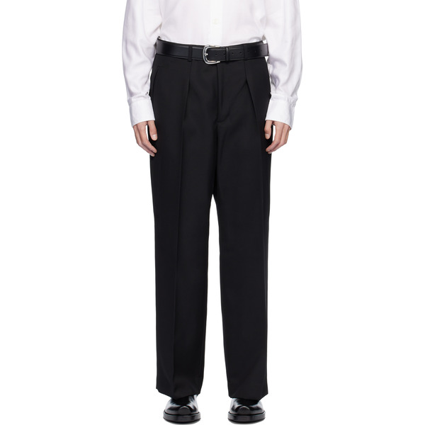  Second/layer Black Saico Trousers 