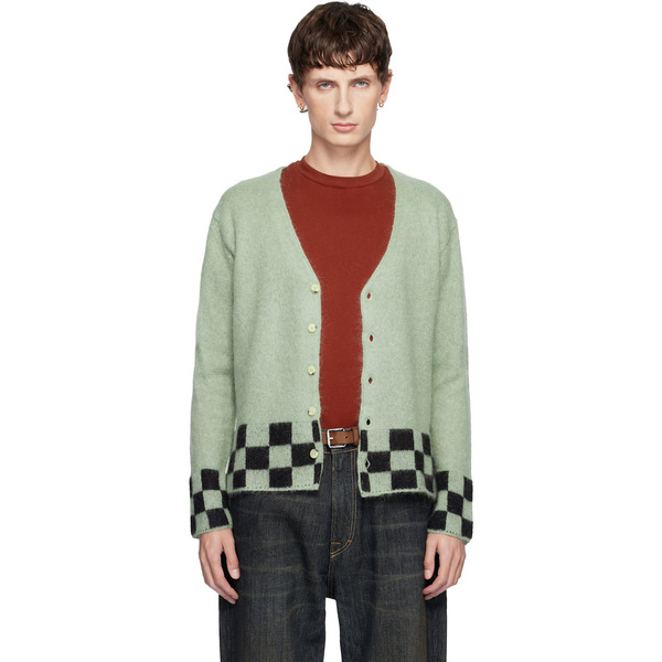  Second/layer Green Chevy Cardigan 