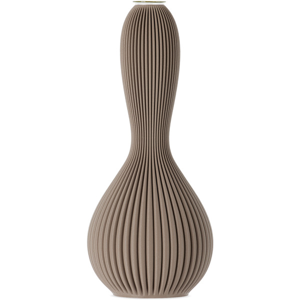  Sheyn Taupe 2lg Studio Edition Touch Vase 