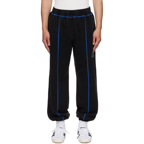  Silas Black Circle Logo Sweatpants 