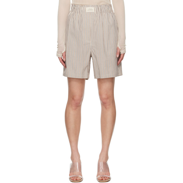  Silk Laundry Beige Cotton Boxer Shorts 