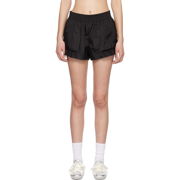  Simone Rocha Black Frill Track Shorts 