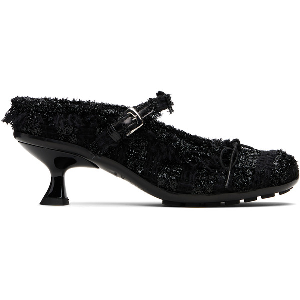  Simone Rocha Black Grip Mule Heels 
