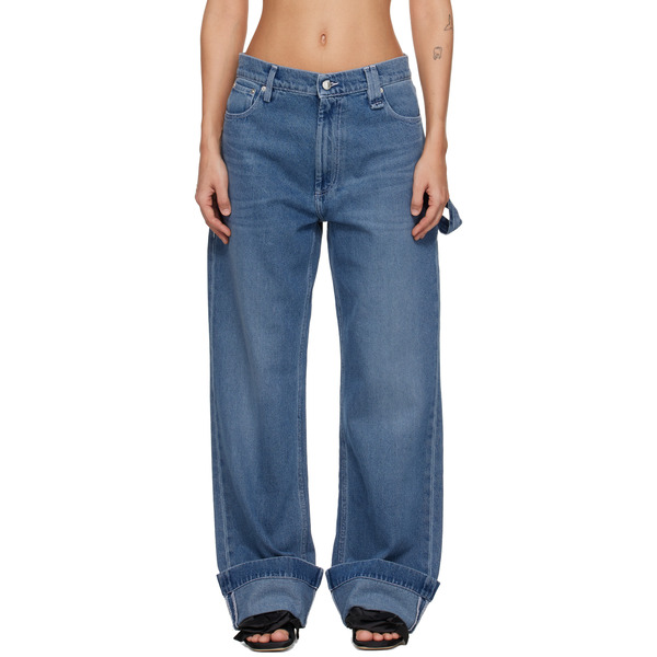  Simone Rocha Blue Straight Leg Jeans 