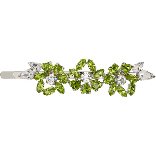  Simone Rocha Green Heartbloom Hair Clip 