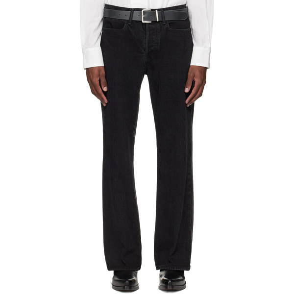  Sire Black Bootcut Washed Jeans 