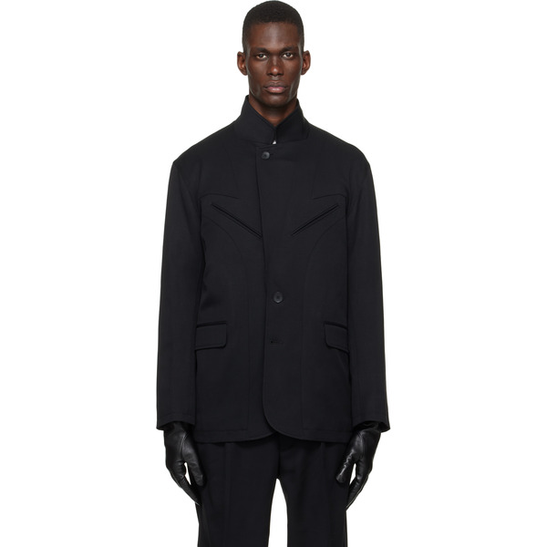  Sire Black Light Wool Blazer 