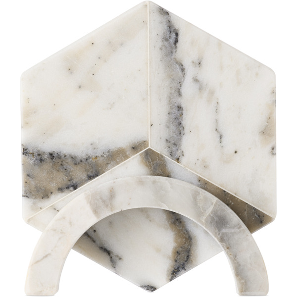  Soho Home White Clyde Coaster Set, 4 Pcs 
