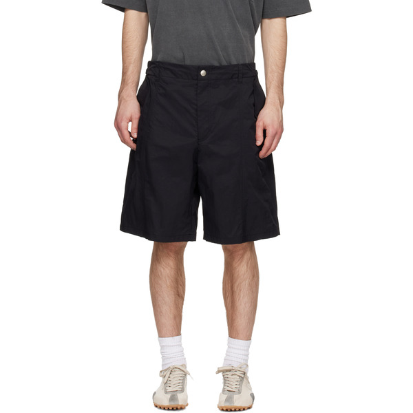  Solid Homme Black Nylon Shorts 
