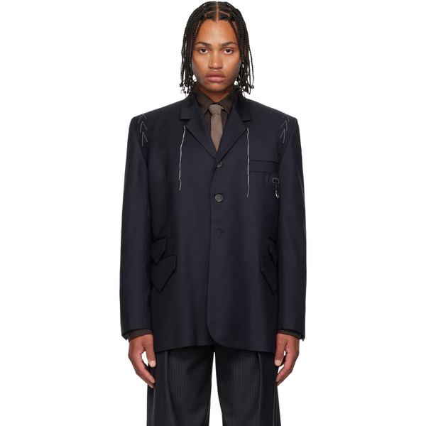  Sonia Carrasco Navy Fundamental Blazer 