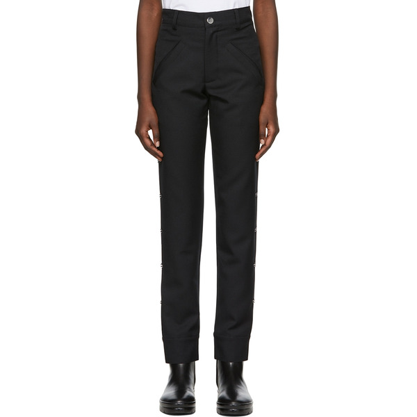  Spencer Badu Black Polyester Trousers 