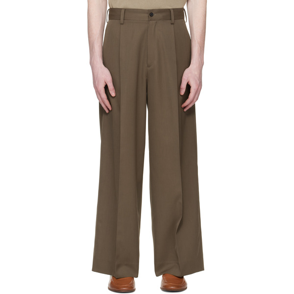  Ssstein Taupe Extra Wide Trousers 