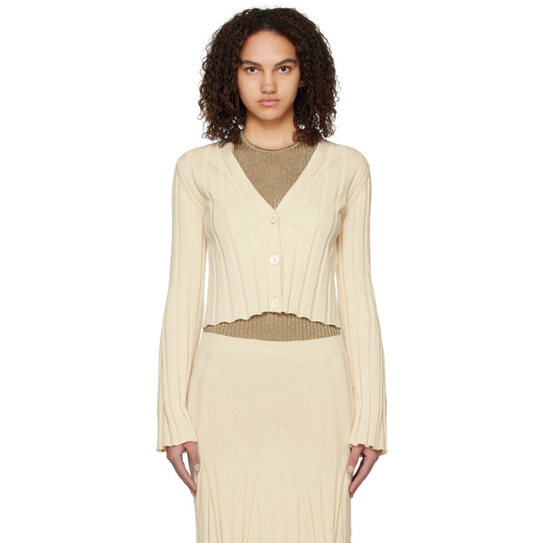  Stella Mccartney Off-white Y-neck Cardigan 