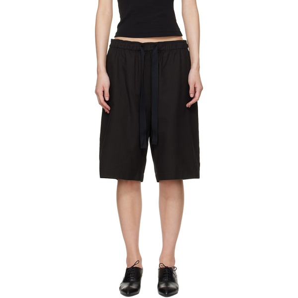 Studio Nicholson Black Demba Shorts 