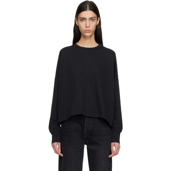  Studio Nicholson Black Loop Long Sleeve T-shirt 
