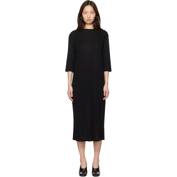  Studio Nicholson Black Milner Jersey Midi Dress 