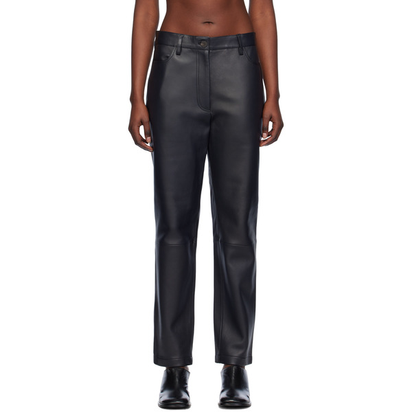  Studio Nicholson Black Opie Leather Pants 