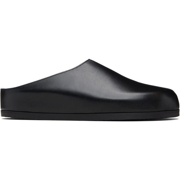  Studio Nicholson Black Wearing Slip-on Loafers 