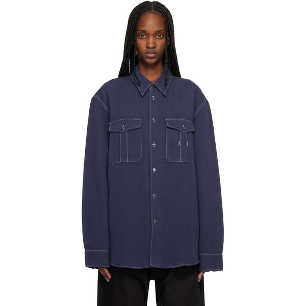  Studio Nicholson Blue Louro Shirt 