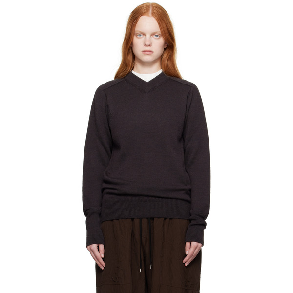  Studio Nicholson Brown Inverness Sweater 