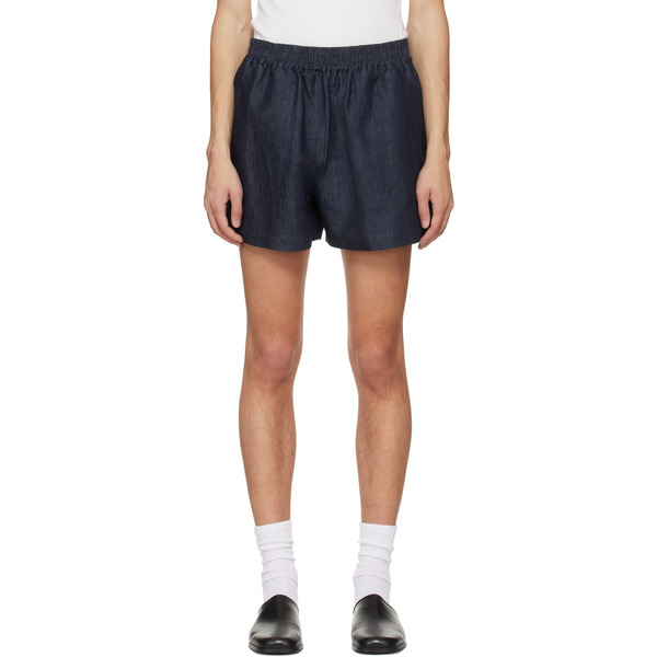  Studio Nicholson Indigo Elio Shorts 