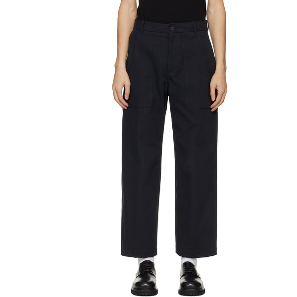  Studio Nicholson Navy Balos Trousers 