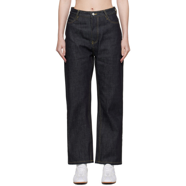  Studio Nicholson Navy Ruthe Jeans 