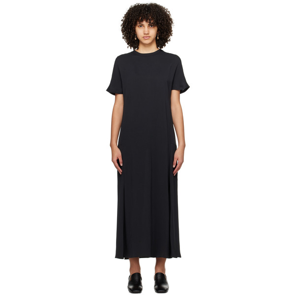  Studio Nicholson Navy Zip Maxi Dress 