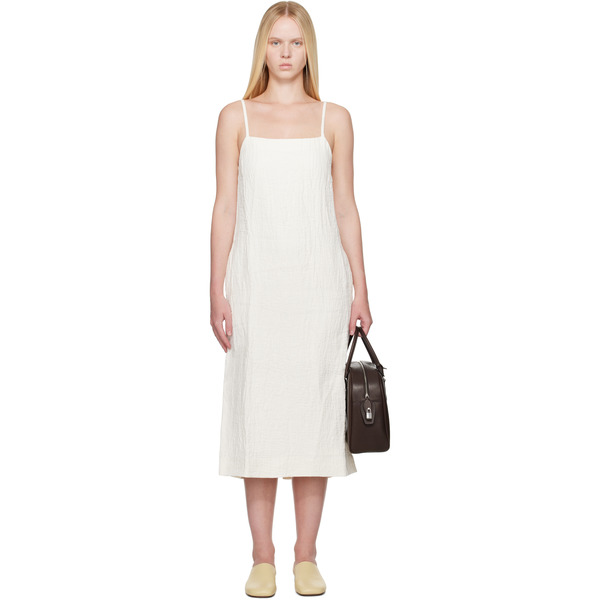  Studio Nicholson Off-white Danae Midi Dress 