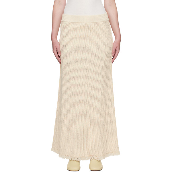  Studio Nicholson Off-white Rye Midi Skirt 