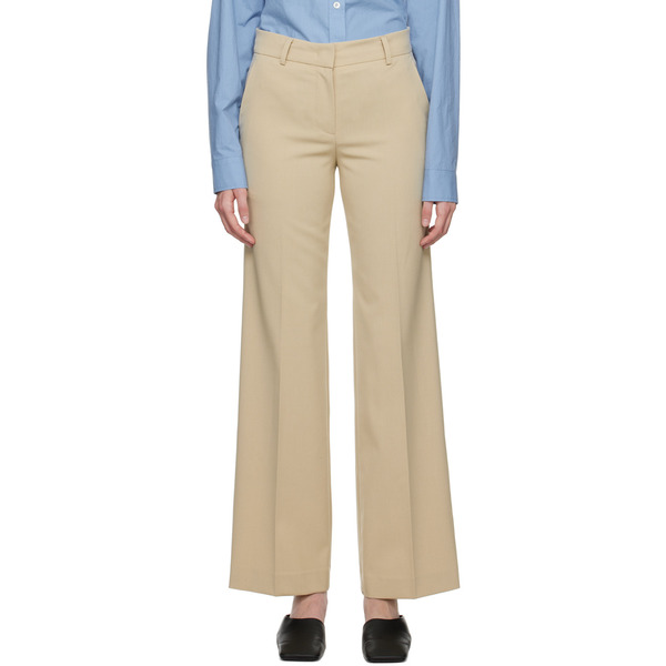  System Beige Creased Trousers 