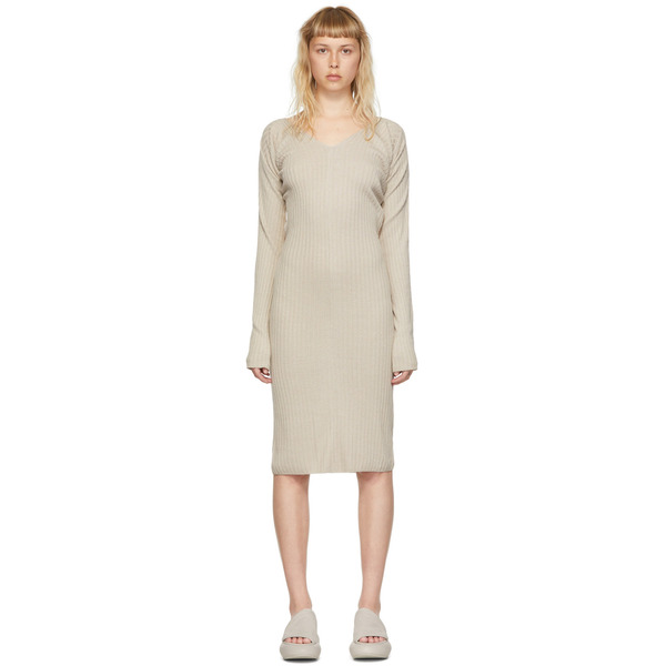  System Grey Acrylic Midi Dress 