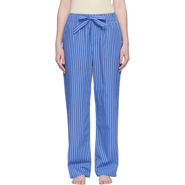  Tekla Blue Poplin Pyjama Pants 