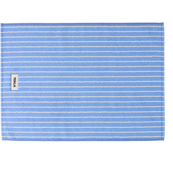  Tekla Blue Terry Bath Mat 