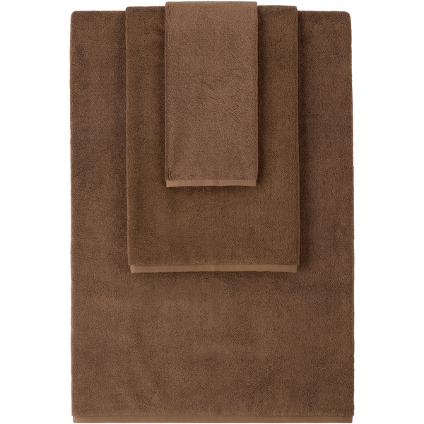  Tekla Brown Terry Towel Set, 3 Pcs 