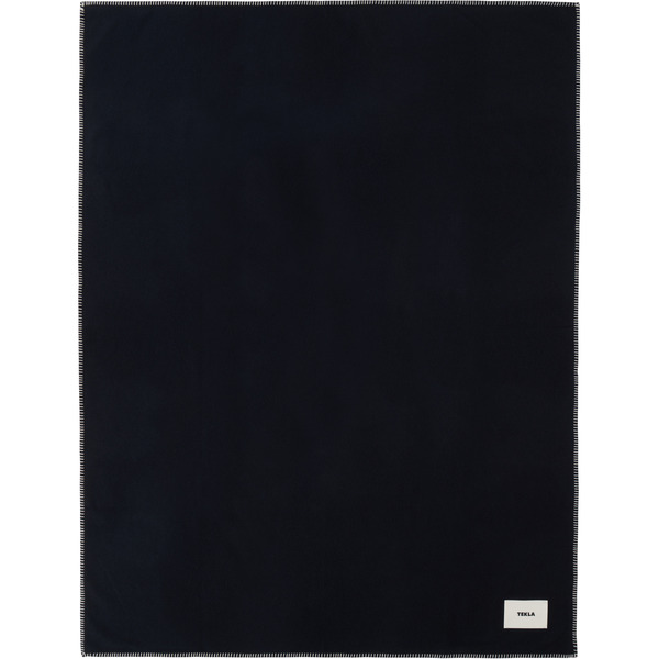  Tekla Navy Lambswool Blanket 