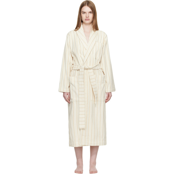  Tekla Off White Terry Classic Bathrobe 