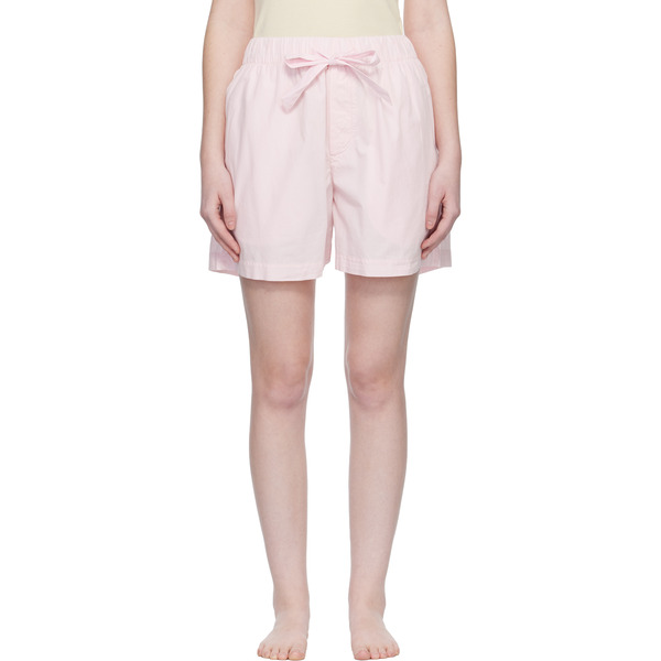  Tekla Pink Poplin Pyjama Shorts 