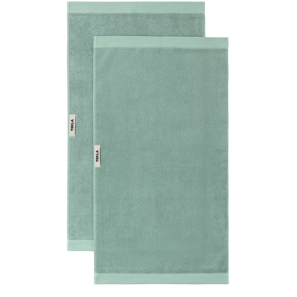  Tekla Ssense Exclusive Green Terry Heavyweight Hand Towel Set 