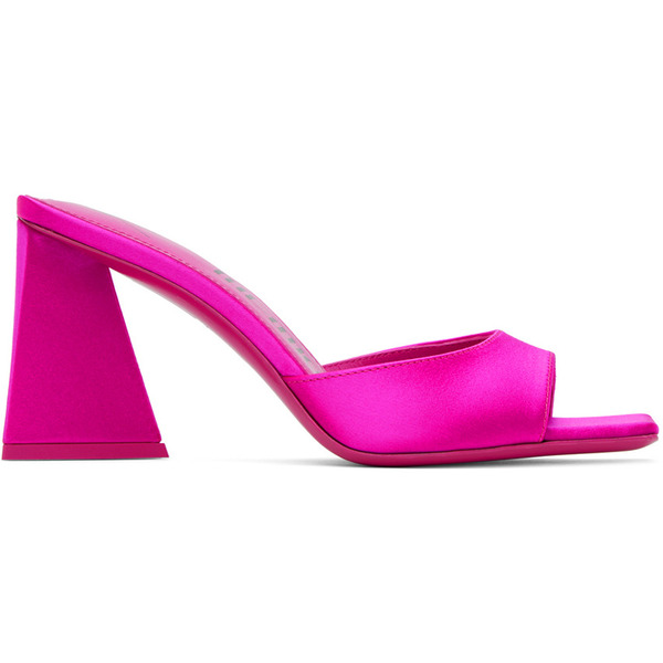  The Attico Pink Mini Devon Mules 
